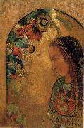 Odilon Redon Lady of the Flowers oil